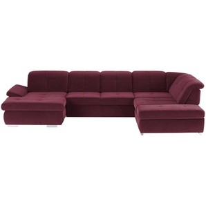 Lounge Collection Wohnlandschaft Mikrofaser  Affair ¦ rot ¦ Maße (cm): B: 371 H: 100 T: 260.0