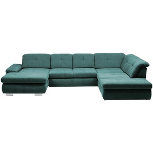 Lounge Collection Wohnlandschaft Flachgewebe  Affair ¦ türkis/petrol ¦ Maße (cm): B: 371 H: 100 T: 260.0