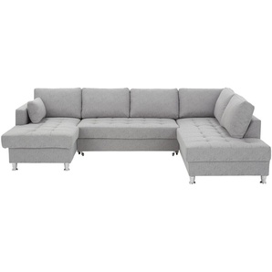 uno Wohnlandschaft  Mit Schlaffunktion Ana ¦ silber ¦ Maße (cm): B: 297 H: 84 T: 197.0