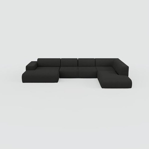 Wohnlandschaft Anthrazit - Flexible Designer-Wohnlandschaft: Hochwertige Materialien, einzigartiges Design - 241 x 72 x 391 cm, Konfigurator