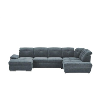 Wohnlandschaft - blau - Materialmix - 377 cm - 103 cm - cm 246,0 | Möbel Kraft