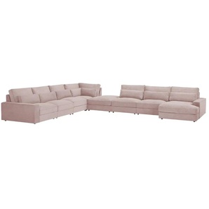 Wohnlandschaft Branna - rosa/pink - Materialmix - 502 cm - 88 cm - cm 164,0 | Möbel Kraft