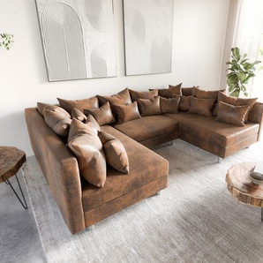 Wohnlandschaft Clovis Braun Antik Optik Modulsofa, Design Wohnlandschaften, Couch Loft, Modulsofa, modular