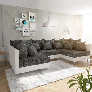 Wohnlandschaft Clovis Weiss Schwarz Modulares Sofa, Design Wohnlandschaften, Couch Loft, Modulsofa, modular