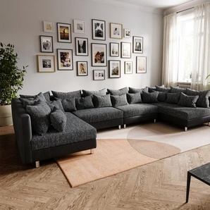 Wohnlandschaft Clovis XL Schwarz Modulsofa erweiterbar, Design Wohnlandschaften, Couch Loft, Modulsofa, modular