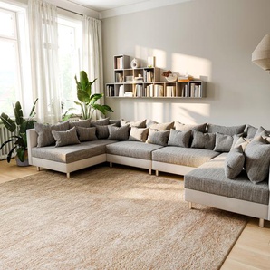 Wohnlandschaft Clovis XL Weiss Hellgrau Modulsofa, Design Wohnlandschaften, Couch Loft, Modulsofa, modular