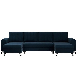 Wohnlandschaft Dunkelblau   ¦ blau ¦ Maße (cm): B: 312 H: 90