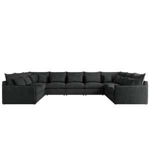 Wohnlandschaft Dunkelgrau   ¦ grau ¦ Maße (cm): B: 442 H: 93