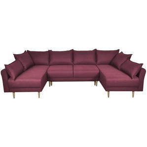 smart Wohnlandschaft  Elise ¦ rot ¦ Maße (cm): B: 293 H: 88 T: 170.0