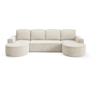 Wohnlandschaft Flow ¦ beige ¦ Maße (cm): B: 316 H: 88