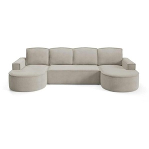 Wohnlandschaft  Flow ¦ beige ¦ Maße (cm): B: 316 H: 88