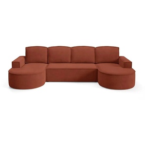 Wohnlandschaft  Flow ¦ rot ¦ Maße (cm): B: 316 H: 88