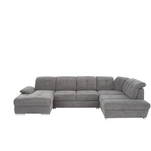 Wohnlandschaft  Gladys ¦ grau ¦ Maße (cm): B: 377 H: 103 T: 246.0