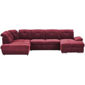 Wohnlandschaft  Gladys ¦ rot ¦ Maße (cm): B: 377 H: 103 T: 246.0