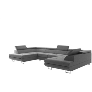 Wohnlandschaft   ¦ grau ¦ Maße (cm): B: 342 H: 55