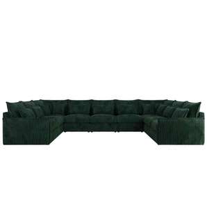 Wohnlandschaft Grün ¦ grün ¦ Maße (cm): B: 442 H: 93