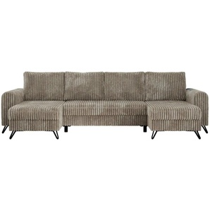 Wohnlandschaft Hellbraun   ¦ braun ¦ Maße (cm): B: 312 H: 90