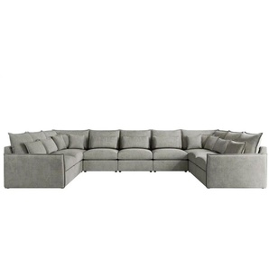 Wohnlandschaft Hellgrau   ¦ grau ¦ Maße (cm): B: 442 H: 93