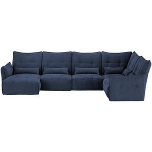 Wohnlandschaft  Jeaneva ¦ blau ¦ Maße (cm): B: 428 H: 101 T: 228.0