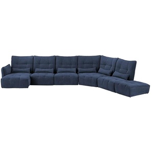 Wohnlandschaft Jeaneva - blau - Materialmix - 465 cm - 101 cm - cm 275,0 | Möbel Kraft