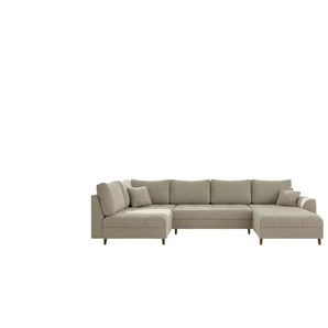 S-STYLE Wohnlandschaft Lars - beige - Materialmix - 310 cm - 81 cm | Möbel Kraft