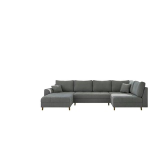 S-STYLE Wohnlandschaft Lars - grau - Materialmix - 310 cm - 81 cm | Möbel Kraft