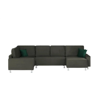 Wohnlandschaft Mara | grau | 350 cm | 67 cm | cm 167,0 |