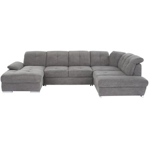 Wohnlandschaft  Gladys ¦ grau ¦ Maße (cm): B: 377 H: 103 T: 246.0