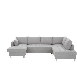 uno Wohnlandschaft Mit Schlaffunktion Ana ¦ silber ¦ Maße (cm): B: 297 H: 84 T: 197.0