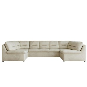 Wohnlandschaft mit Schlaffunktion Comodo ¦ beige ¦ Maße (cm): B: 340 H: 93