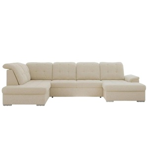 Wohnlandschaft mit Schlaffunktion Madrito ¦ beige ¦ Maße (cm): B: 323 H: 89