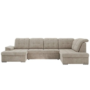 Wohnlandschaft mit Schlaffunktion Madrito ¦ braun ¦ Maße (cm): B: 323 H: 89