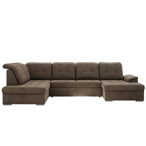 Wohnlandschaft mit Schlaffunktion Madrito ¦ braun ¦ Maße (cm): B: 323 H: 89