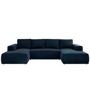 Wohnlandschaft mit Schlaffunktion Trentino ¦ blau ¦ Maße (cm): B: 334 H: 91