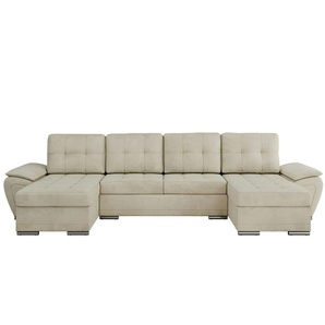 Wohnlandschaft mit Schlaffunktion Umbria ¦ beige ¦ Maße (cm): B: 336 H: 85