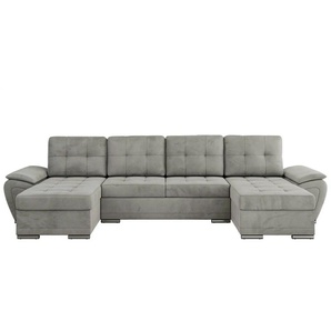 Wohnlandschaft mit Schlaffunktion Umbria ¦ grau ¦ Maße (cm): B: 336 H: 85