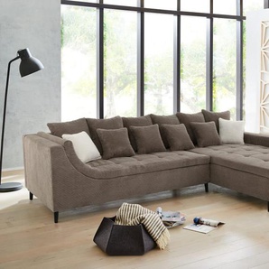Wohnlandschaft Montevideo, taupe, inkl. Kissen
