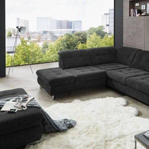 Wohnlandschaft MP-XP19044, anthrazit, Anstellhocker links