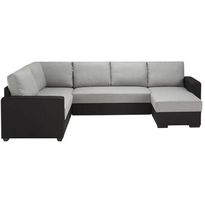 Wohnlandschaft Navarra - grau - Materialmix - 217 cm - 89 cm - cm 305,0 | Möbel Kraft