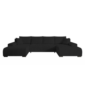 Wohnlandschaft  Nelly ¦ schwarz ¦ Maße (cm): B: 349 H: 85