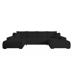 Wohnlandschaft  Nelly ¦ schwarz ¦ Maße (cm): B: 349 H: 85