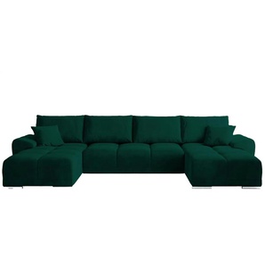 Wohnlandschaft  Nubes ¦ grün ¦ Maße (cm): B: 360 H: 85