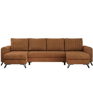 Wohnlandschaft Orange ¦ orange ¦ Maße (cm): B: 312 H: 90