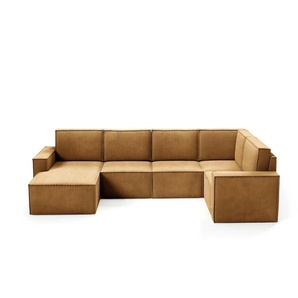 Wohnlandschaft Orto - gelb - Materialmix - 311 cm - 93 cm | Möbel Kraft