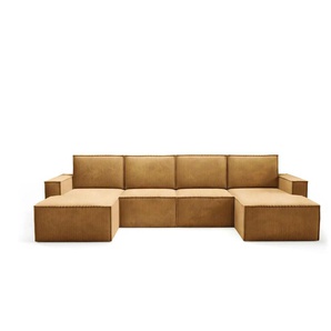 Wohnlandschaft Orto - gelb - Materialmix - 320 cm - 93 cm | Möbel Kraft