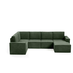 Wohnlandschaft  Orto ¦ grün ¦ Maße (cm): B: 311 H: 93