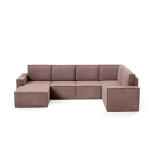 Wohnlandschaft Orto - rosa/pink - Materialmix - 311 cm - 93 cm | Möbel Kraft