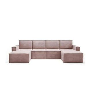 Wohnlandschaft Orto - rosa/pink - Materialmix - 320 cm - 93 cm | Möbel Kraft