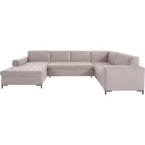 Wohnlandschaft OTTO PRODUCTS Grazzo Sofas Gr. B/H/T: 332 cm x 80 cm x 199 cm, Lu x us-Microfaser (recyceltes Polyester), Recamiere links, Ohne Bettfunktion-ohne Bettkasten, beige Wohnlandschaften Sofas
