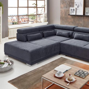 Wohnlandschaft Padua, navy, inkl. Funktionen